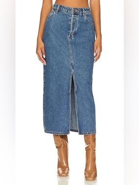 NWT ROLLA'S Chicago Skirt in Mid Vintage Blue Size 34